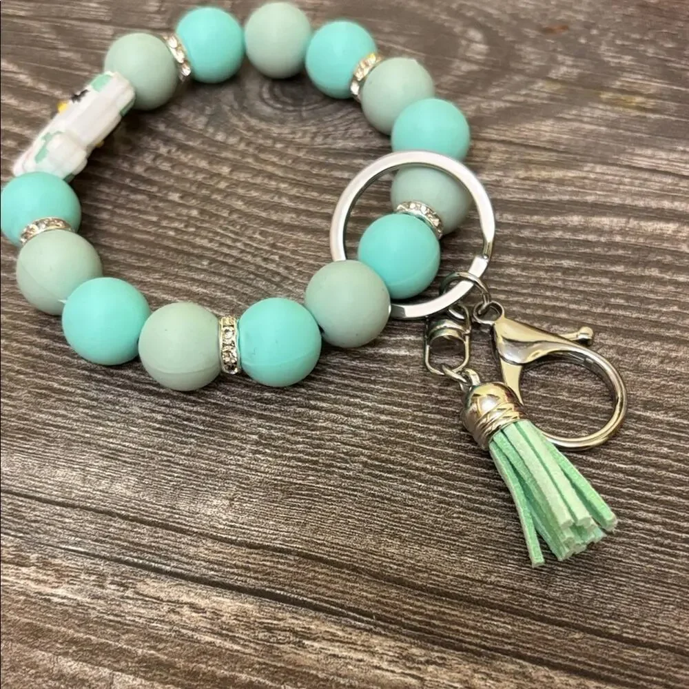 Hello Kitty Bracelet with Wristlet And Keychain
